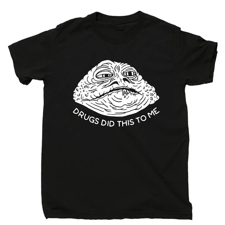 Футболка Drugs Did This To Me забавная футболка Jabba Hutt Is High Star Wars DVD Blu-ray брендовая одежда |
