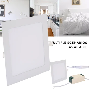 

15W Ultra thin LED Panel Light Recessed Square LED Ceiling Light Spot Down Light with Driver AC85-265V Warm White/White Light