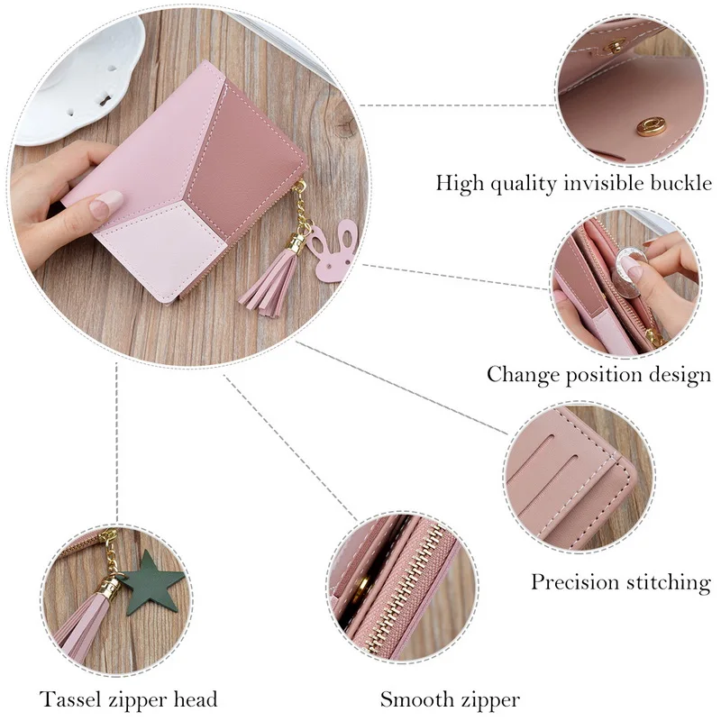 Women's Wallet Cute Student Tassel Pendant Trend Small Fashion PU Wallet 2020 Coin Purse Women Ladies Card Bag For Women Women's Wallet Cute Student Tassel Pendant Trend Small Fashion PU Wallet 2020 Coin Purse Women Ladies Card Bag For Women