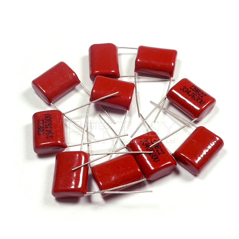 10PCS 630V334J 0.33UF Pitch 15MM 630V 334 330NF CBB Polypropylene film capacitor