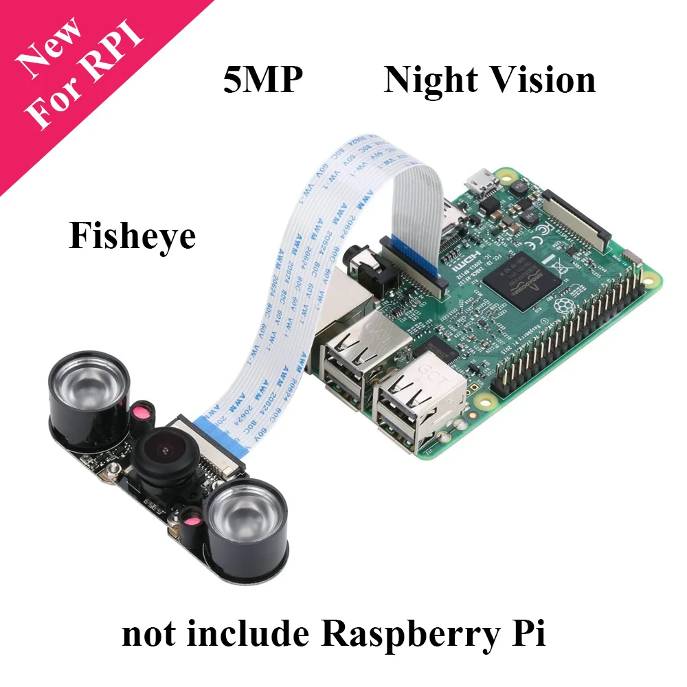 5MP Raspberry Pi Night Vision Camera OV5647 1080P Video Camera for Raspberry Pi 4 3 4B