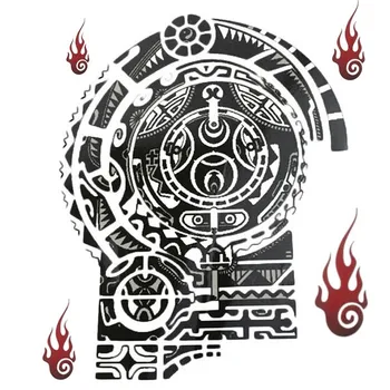 

1Pcs Chest Waterproof Turtle Shell Totem Tattoo Stickers Prothorax Big 3d Disposable Hands Off Personalized Tattoo Stickers