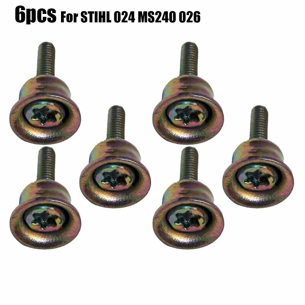 6 Pcs Screw Carburetor Kit Replacement Accessories For Stihl 024 MS240 026 MS260 Replacement OEM#:0000 790 6100 Garden Tool Part best gloves for thorns