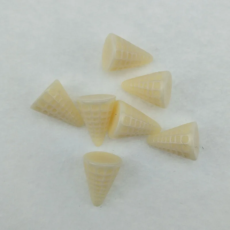 beige white 40 шт./лот, 1,5*2 см, кабошоны из смолы для мороженого, Скрапбукинг для украшения, каваи, аксессуары для поделок - Цвет: beige white