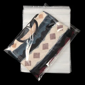 

100Pcs Big Size Clear Self-adhesive Clothes Plastic Packaging Bag, Thick PE Bag for Coat Jacket and Garment, 40x60cm