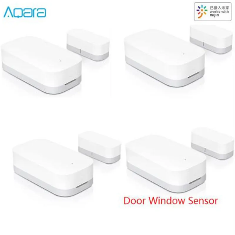 Aqara-Sensor de puerta inteligente para ventana ZigBee, equipo de seguridad con conexión inalámbrica, funciona con la aplicación para hogares Mijia