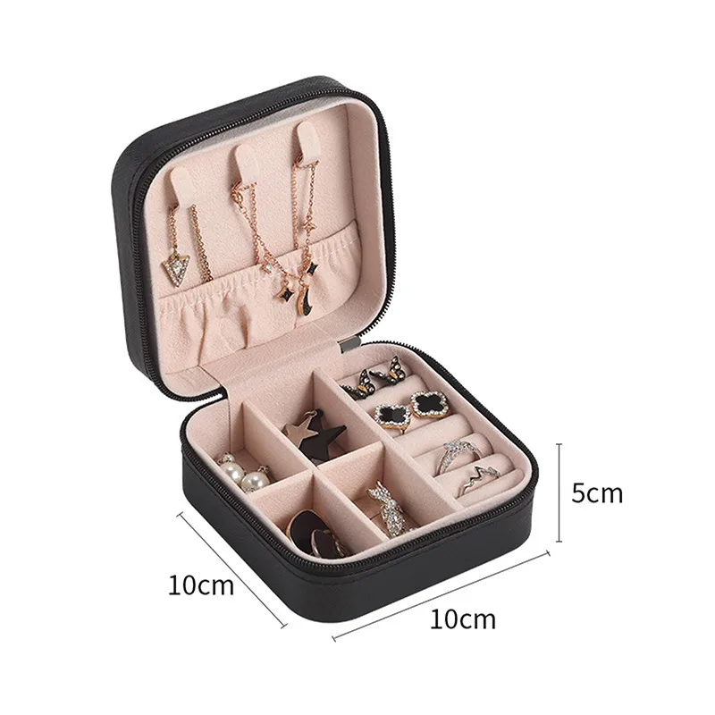 2021 Jewelry Organizer Display Travel Jewelry Case Boxes Portable Jewelry Box PU Leather Storage Joyeros Organizador De Joyas#SS 