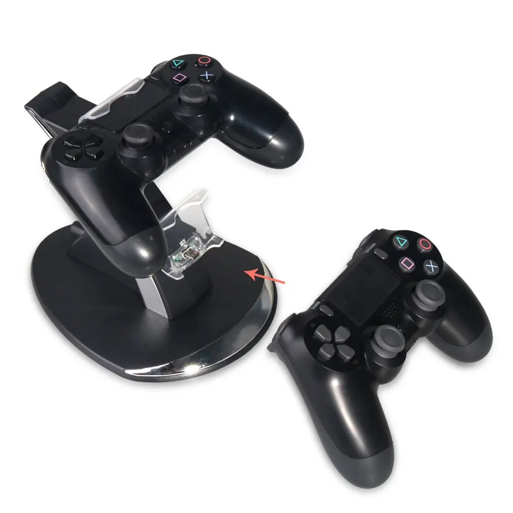 Контроллер зарядное устройство док светодиодный двойной USB для PS4 Подставка для зарядки для sony Playstation 4 PS4 SLIM PRO контроллер