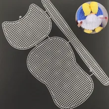 Handmade DIY Bag Accessories Woven Bag Plastic Rope Hole Woven Bag Grid Board Bags Parts For Knitting Bag