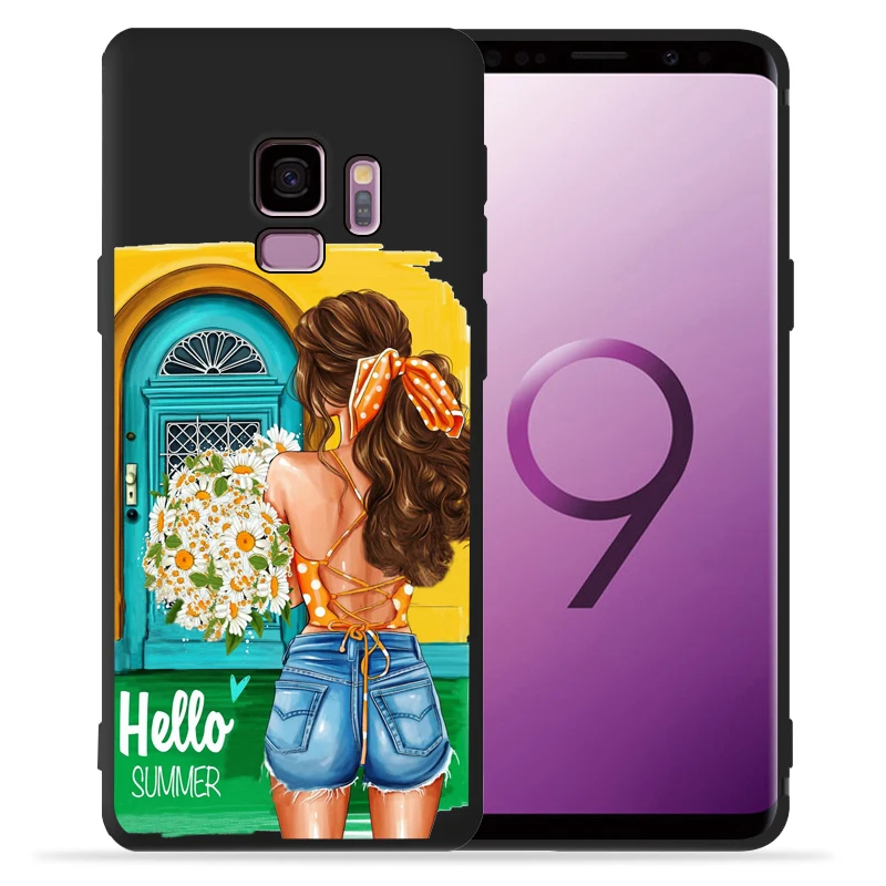 Сексуальная девушка Роскошный чехол для телефона samsung Galaxy S9 S8 S10 Plus S7 S6 Edge S10 Lite Note9 8 10 Pro чехол Etui