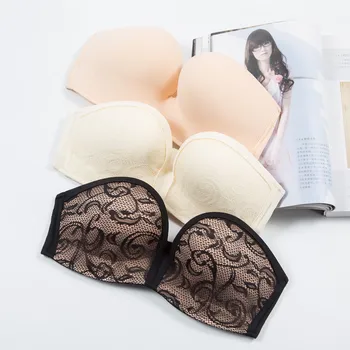 

Non-Slip Strapless Wedding Dress Invisible Seamless No Steel Ring Gathered Sexy All-match Women's Underwear