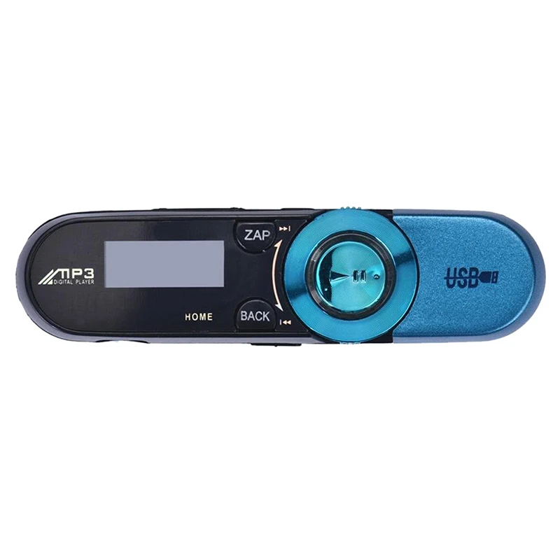 lcd USB карта MP3-плеер 16 GB lcd Usb экран радио Музыка MP3 FM tv Flash плеер(синий