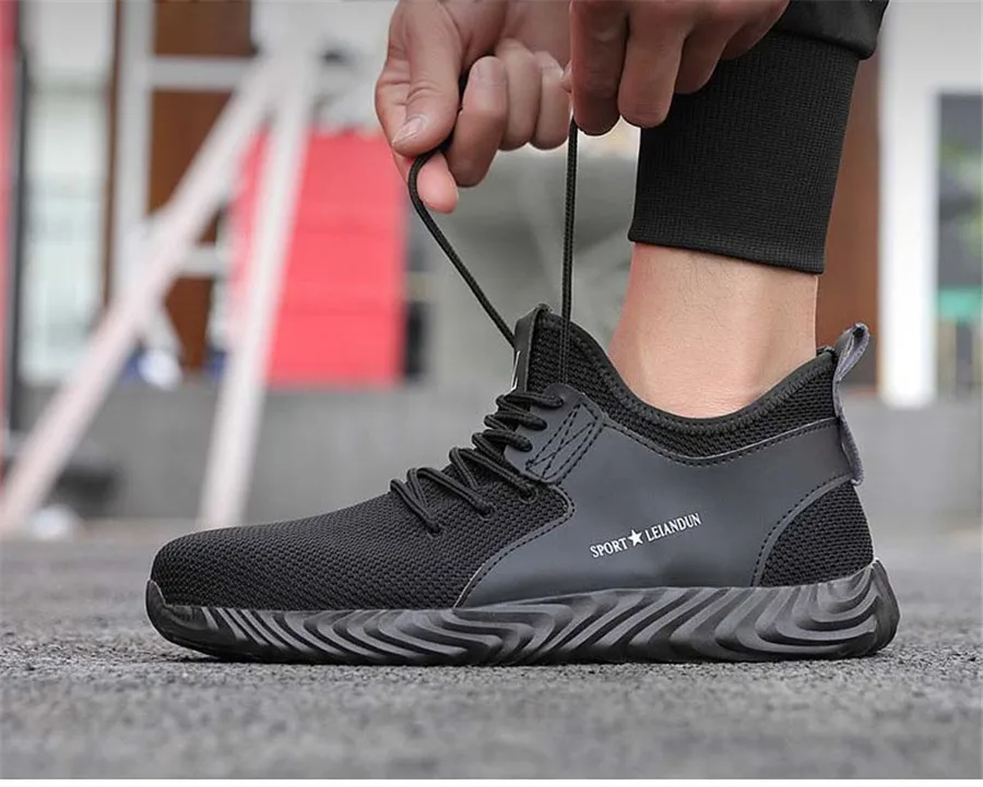 Ryder/Мужская защитная обувь со стальным носком; легкая защитная обувь; 3D Противоударная Рабочая обувь; кроссовки для мужчин