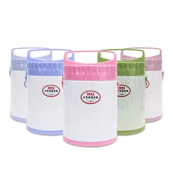 

Insulation Lunch Box Stainless Steel Liner Insulation Barrel Thermos Flask Thermos Large Capacity Double-layer Rice Barrel