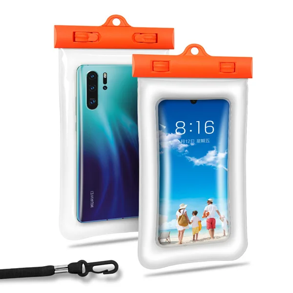 Orange IPX8 поплавок водонепроницаемый чехол для телефона 6,5 ''телефон сумка чехол для iPhone XR Xs Max X 8 7 6S samsung Galaxy S9 S8 чехол для телефона - Цвет: Orange