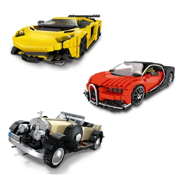 

Technic Racers Lamborghiniies Rolls cars Royces Creator Bucatti-Chirons RC Car model kit Building Blocks Sets Bricks kids Toys