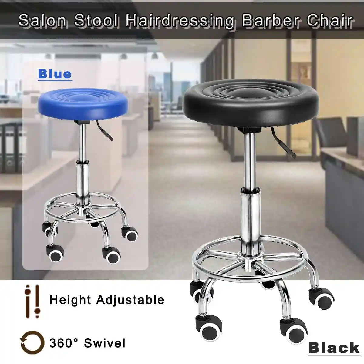 Adjustable Height Gas Lift Retro Bar Stools Modern Hollow Bar Barber Salon Chair Home High Stool Continental Rotating Aliexpress