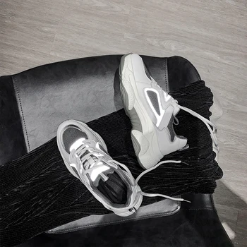 

Breathable Blingbling Sequin Decor Mesh Thick Bottom Shoes Women Casual Low Top Glitter Runway Shoes Luxury Brand Women Sneaker