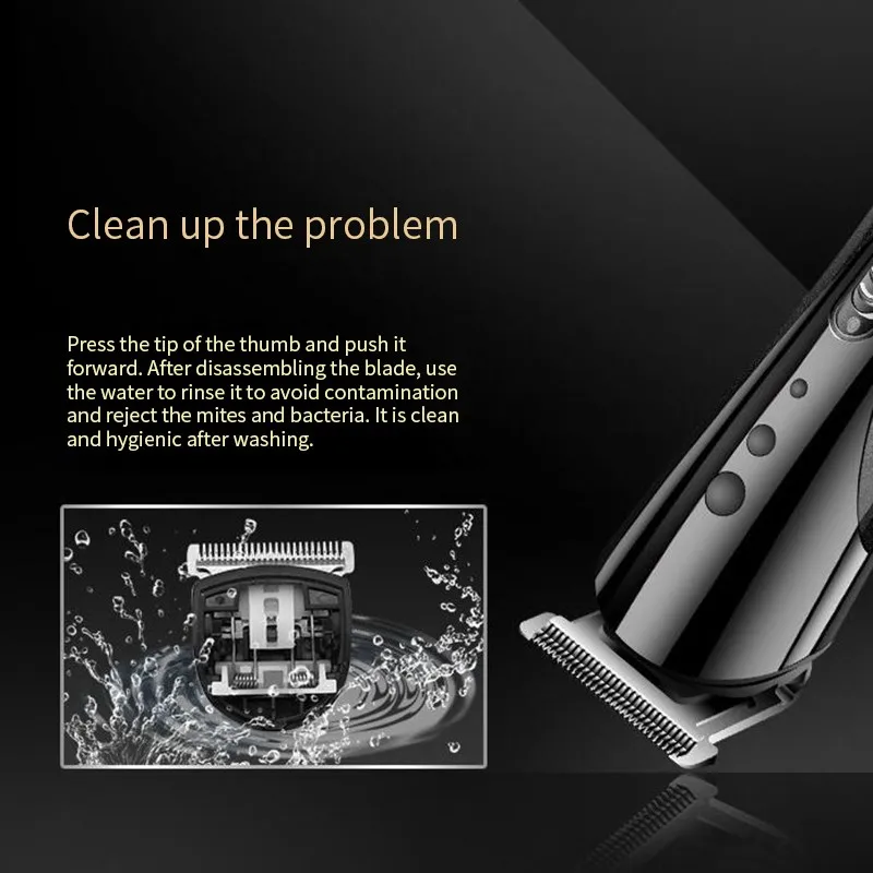 Günstige Friseur Elektrische Haar Clipper Glatze Bart Haar Trimmer für Männer Cutter Wiederaufladbare Elektrische Haarschnitt Maschine