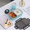 Eco friendly Leakproof Bento Lunch Box Removable Stainless Steel Bento Lunch Box 2-Compartment Portion Control Food Container ► Photo 3/6