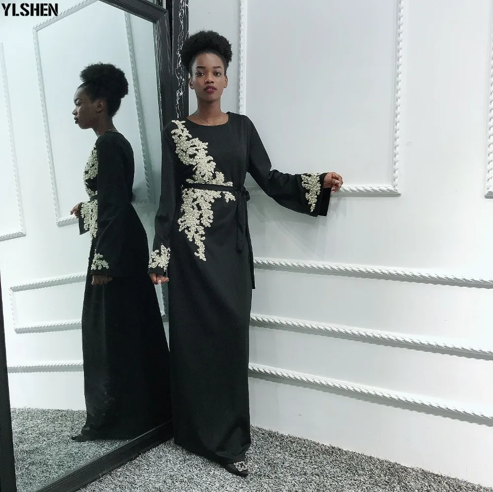 2020 Eid Mubarak Abaya Dubai Muslim Dress Women Embroidery Ramadan Robe Kaftan Islamic Clothing African Dresses Abayas for Women 35