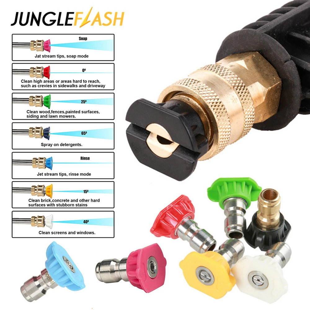 JUNGLEFLASH насадка для мойки высокого давления очиститель быстрое подключение