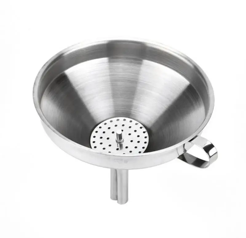 Трубки из нержавеющей стали с широким горлышком для вина масла воронка съемный
