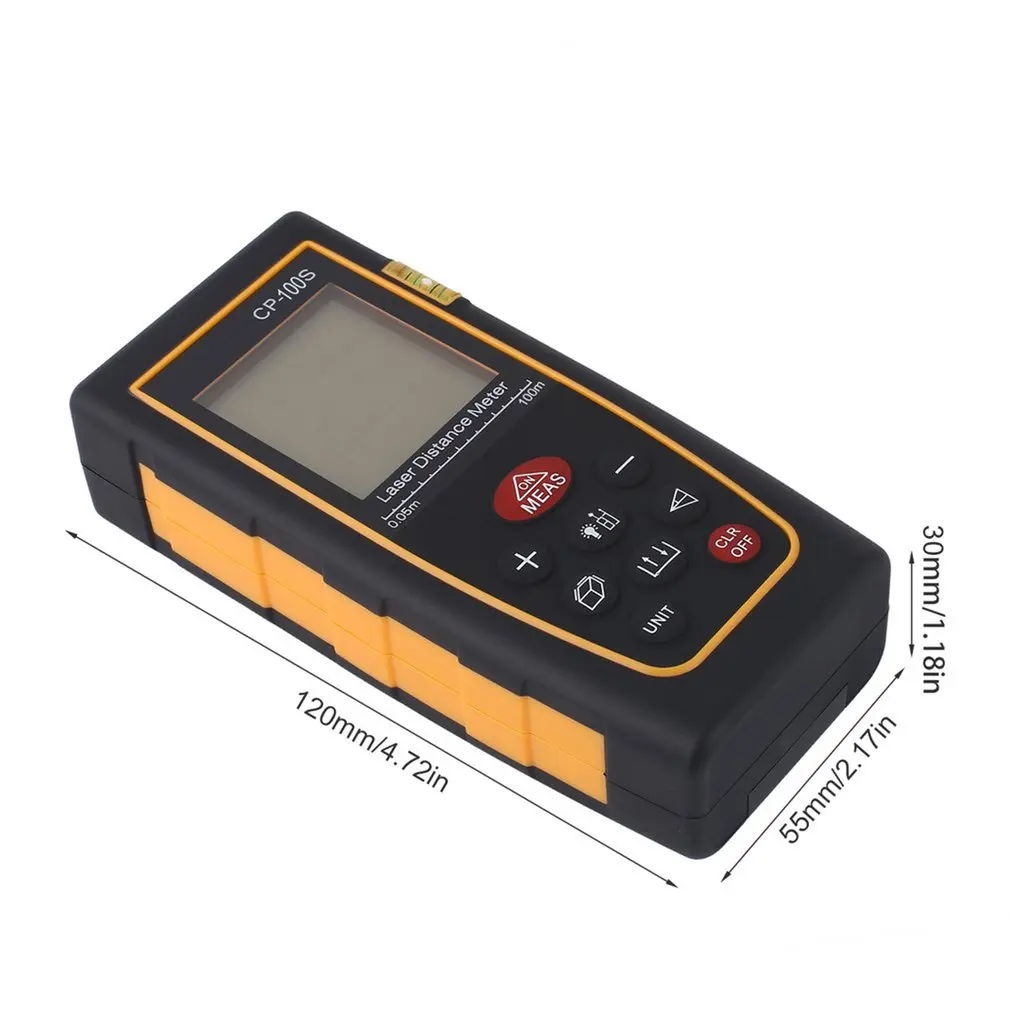 CP-100S Handheld Laser Distance Meter Digital Laser Range Finder With LCD Backlight Display Professional Measurement Tool
