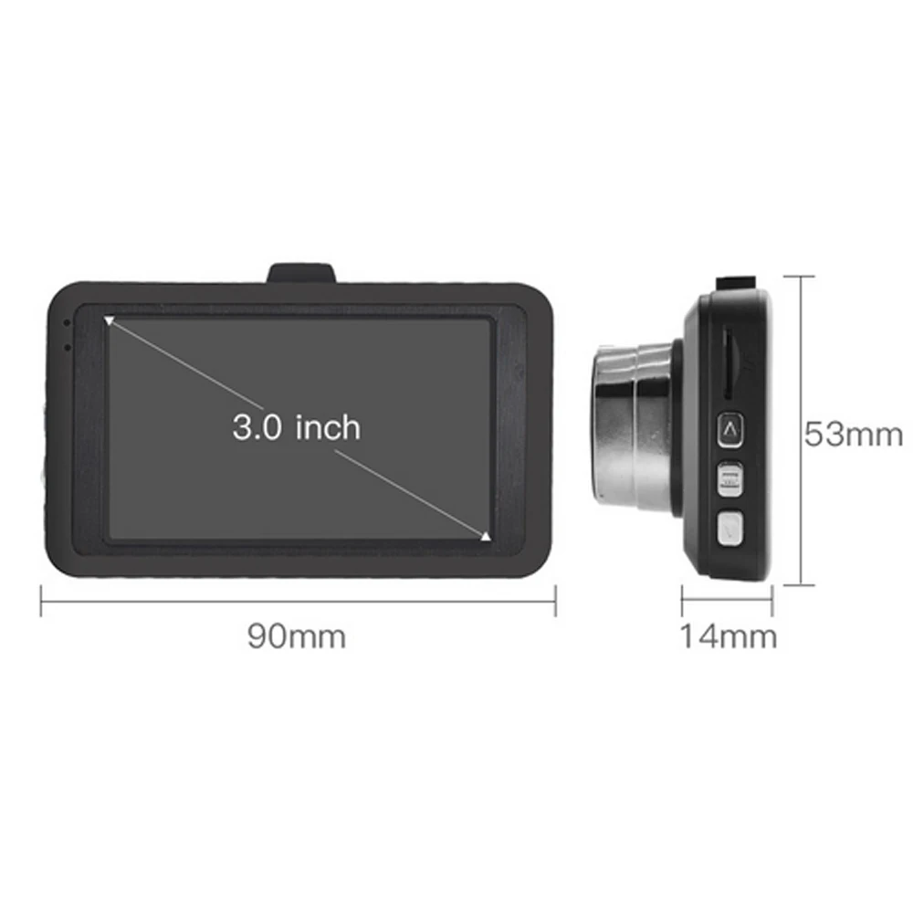 Camecho Новый 3 0 &quotАвтомобильный видеорегистратор Full HD 1080P рекордер Автоматическая
