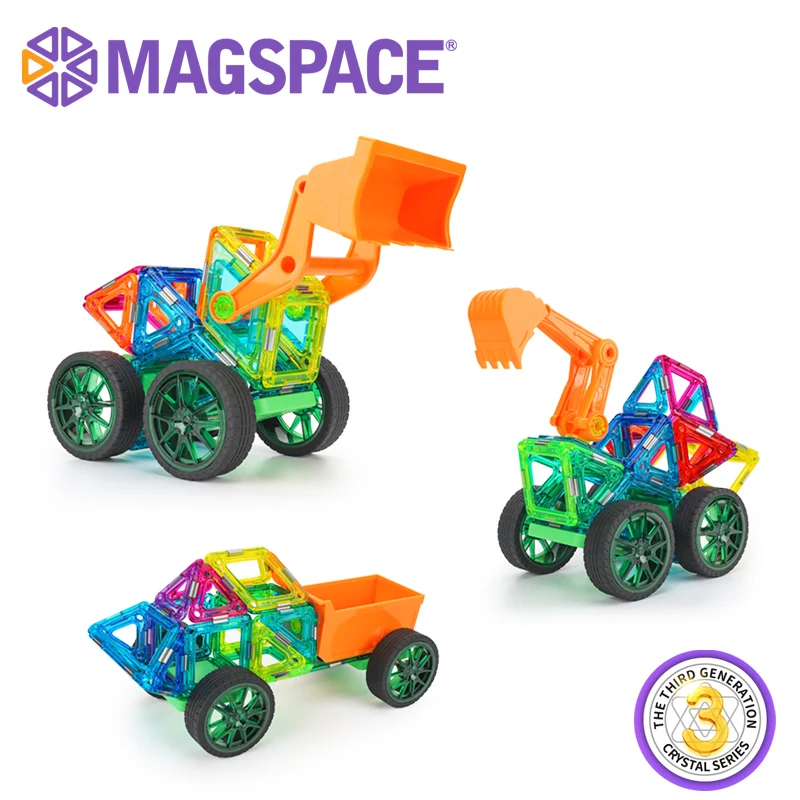 Магнитный конструктор MAGSPACE большого размера, набор для строительства, модель и строительные игрушки, магнитные блоки, развивающие игрушки для детей