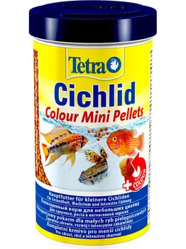 

TETRA TETRA CICHLID COLOUR MINI - Tetra-feed pellets for small and dwarf cichlids, to increase color