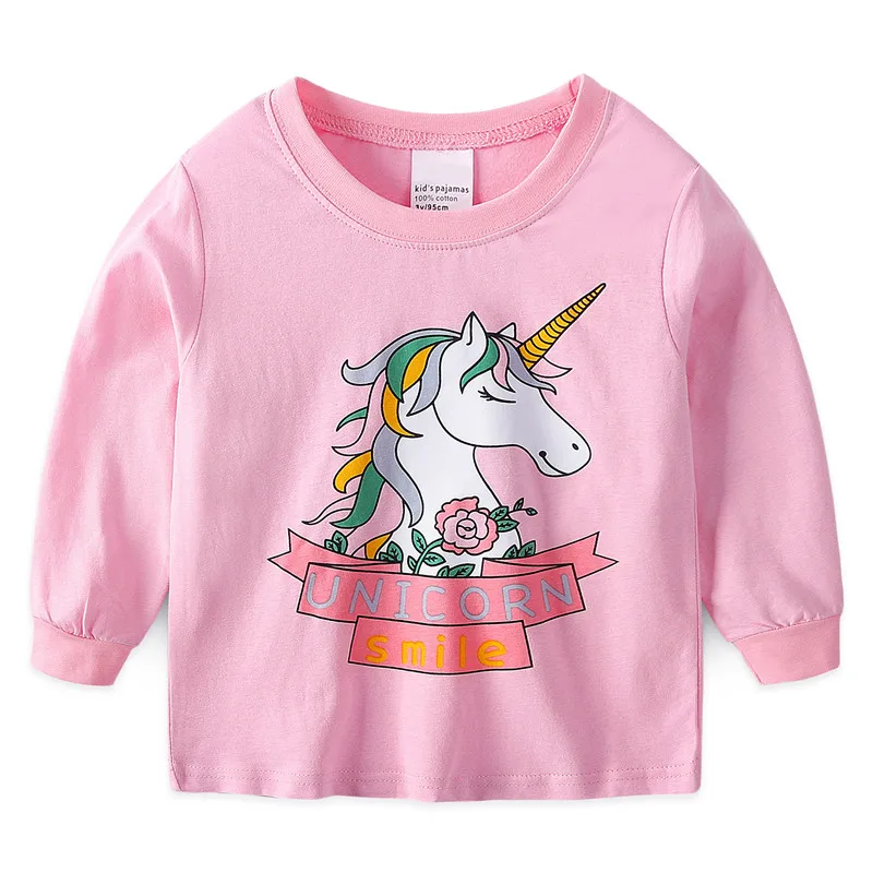 Г. Пижама с единорогом, косулой нокной, ночная рубашка для девочек рождественские пижамы, De Animales, пижамы, детский пижамный комплект, одежда с вышивкой
