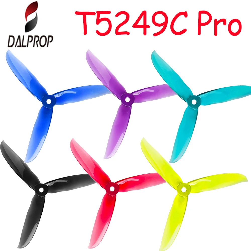 6/12PairDALPROP CYCLONE 5 2 дюйма T5249C Pro 5249 3 лопастной Пропеллер CW CCW для радиоуправляемого