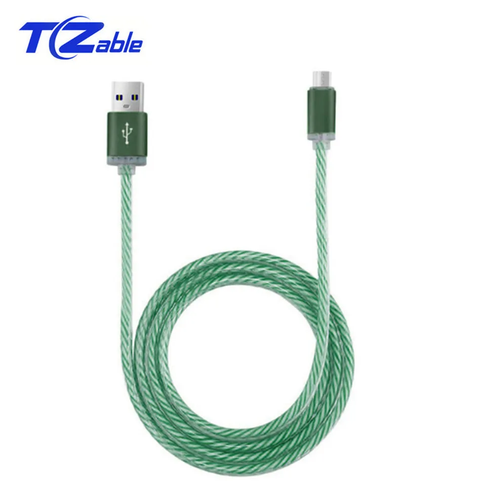 Кабель Micro USB для Xiaomi Redmi Note 5 цветной светодиодный элемент с холодным светом Кабель зарядного устройства для samsung USB зарядный кабель для телефона