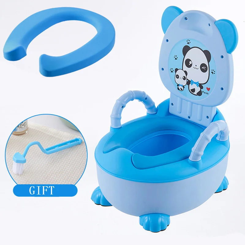 0-6 Years Old Children's Pot Soft Baby Potty Plastic Road Pot Infant Cute Baby Toilet Seat Boys And Girls Potty Trainer Seat WC 5