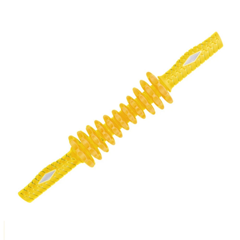 Светло-желтый Регулируемый валик для мышц Массажная палочка для спортсменов массажер для тела спазмы облегчение боли помогает ножкам восстановление спины инструменты - Цвет: Светло-желтый