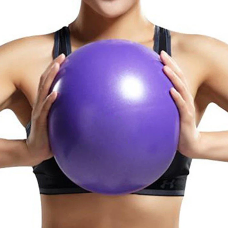 Purple Лидер продаж 25cm йога мяч для упражнений для гимнастики и фитнеса мяч для пилатеса для на баланс развивающая фитнес, йога, пилатес тренировки стабильности тренажерный зал - Цвет: Purple
