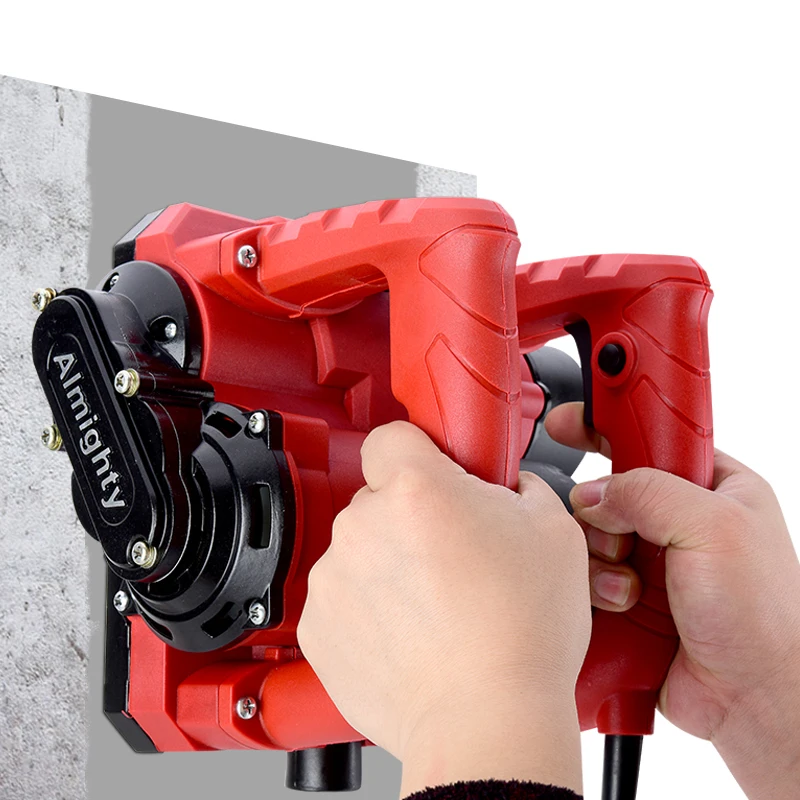 

Электрический настенный строгальный станок, 220 В, без пыли, для ремонта бетонных стен, серая машина, автоматическая лопатка, настенный инструмент 2680 Вт/3380 Вт