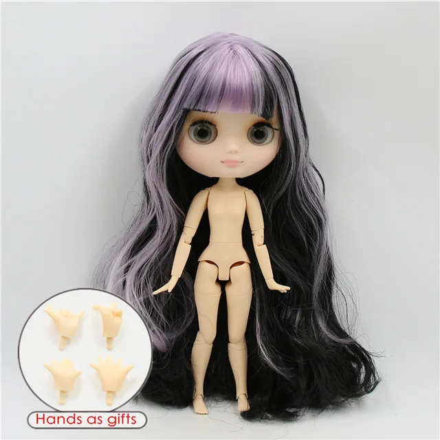 Фабрика blyth middie кукла bjd 1/8 матовое лицо шарнирное тело 20 см голая кукла - Color: a-matte face