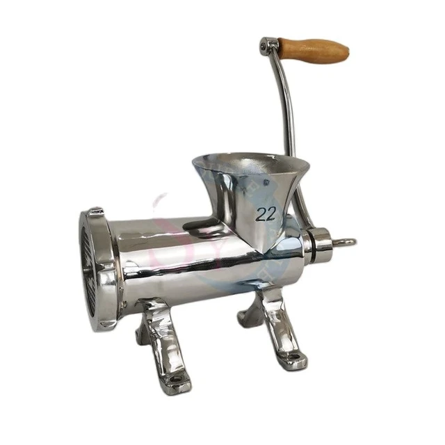 Manual Meat Grinder, Meats Grinding Machine Sausage Stuffer Filler Hand  Cranked Mincer Aluminum Alloy Meat Processor for Chop Ground Beef Pork