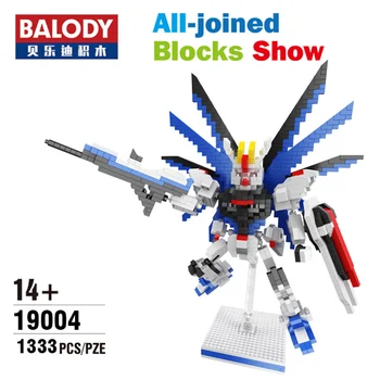 

19004 Mini Plastic Bricks Gundam Robot 3D Diamond Building Block Assembly Model Educational Toys For Collection Bricks