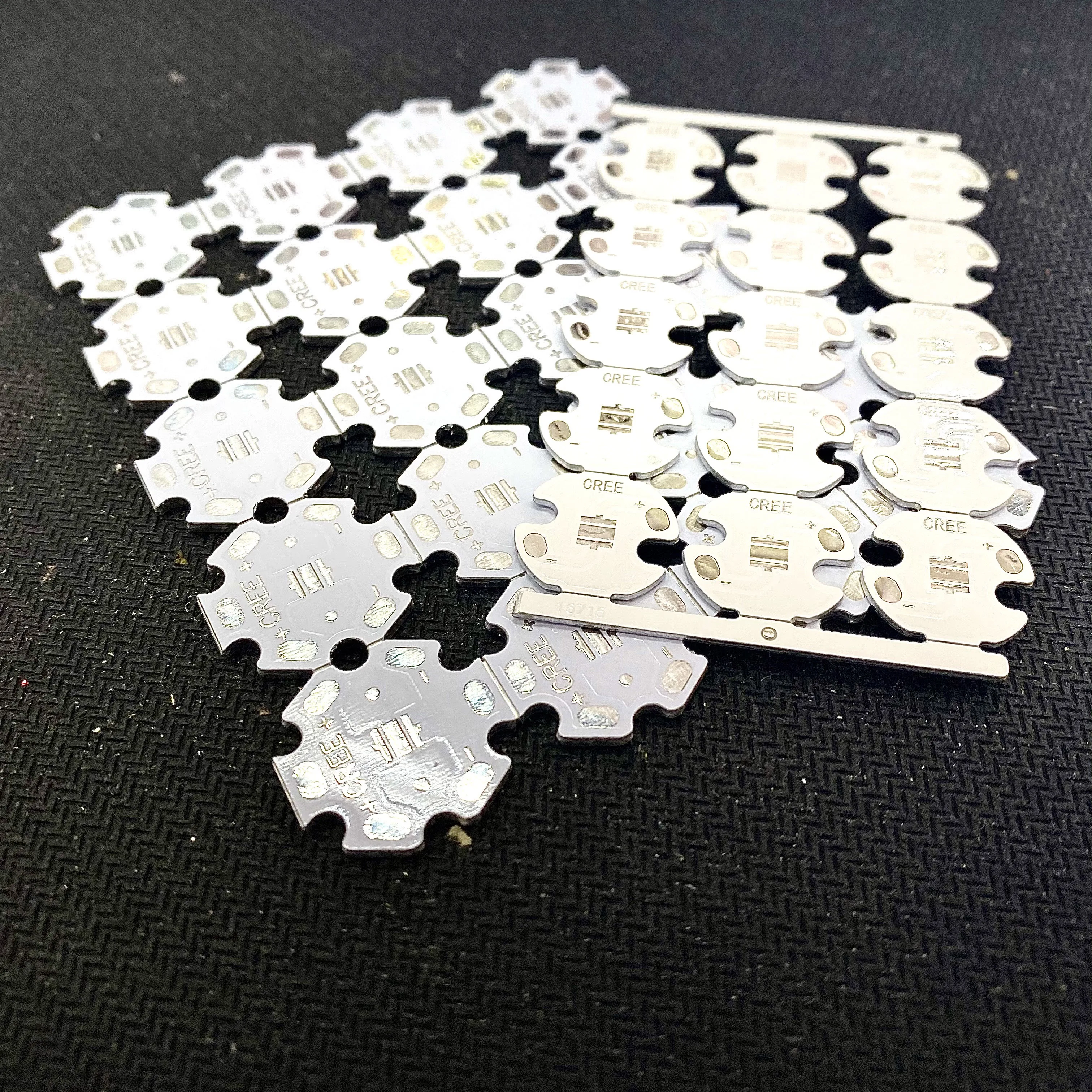 100 PCS/batch leds 20mm 16mm pcb printed circuit board combined with CREE XPE/XPG/XTE/3535 LED White PCB/Aluminium lights