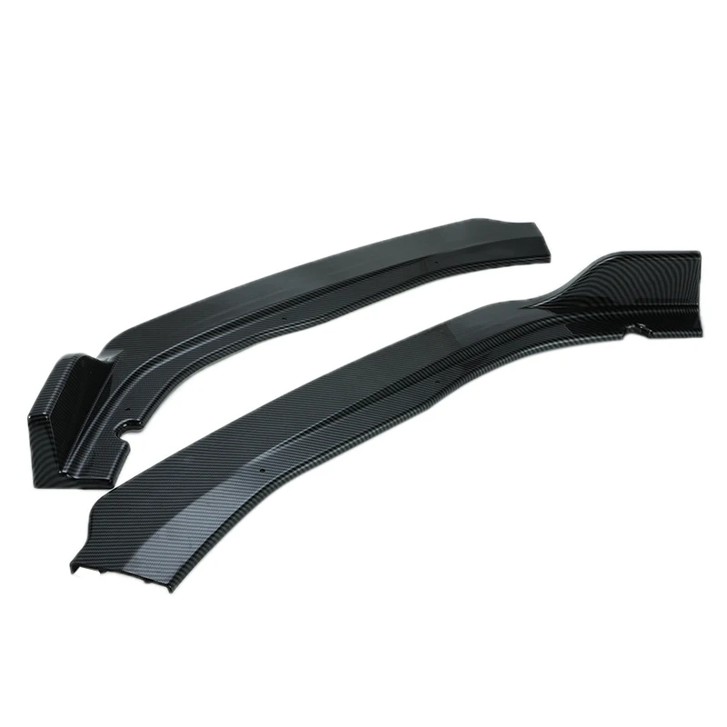3 Piece Designed Car Front Bumper Lip Spoiler Splitter Body Kits Fits For Honda Accord 4Dr Model Carbon Fibre Look Bumpers Lip