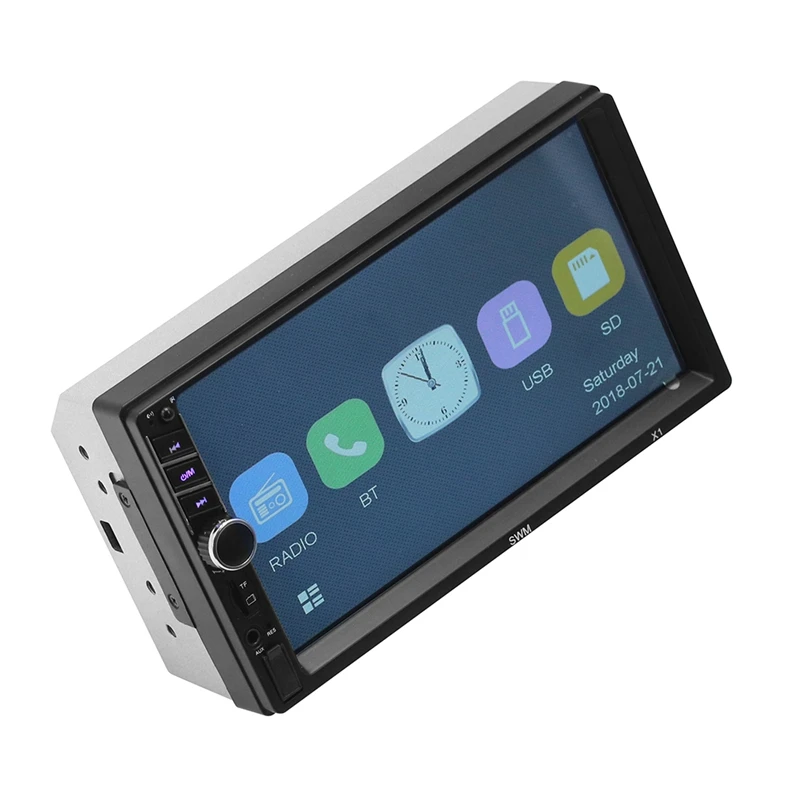 X1 автомобиля 2 Din 1080P Hd Bluetooth стерео 7 дюймов Кнопка Экран видео Mp5 мобильного телефона Соединительный плеер радио