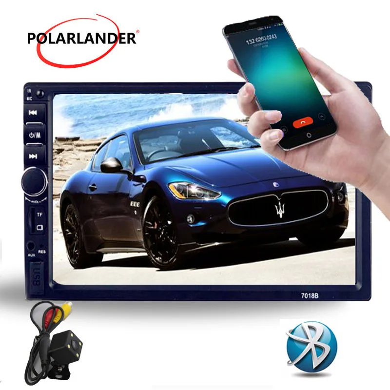 Авторадио 2 Din сенсорный экран автомобильный Видео Плеер MP4 MP5 Аудио плеер Поддержка FM/USB/AUX/Bluetooth зеркальная ссылка для Andriod