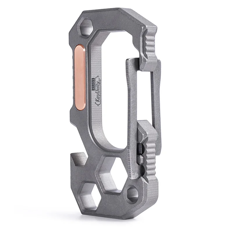 EDC Portable Pendant Carbon Fibre Ring Tool Outdoor Keychain Multi Tool 