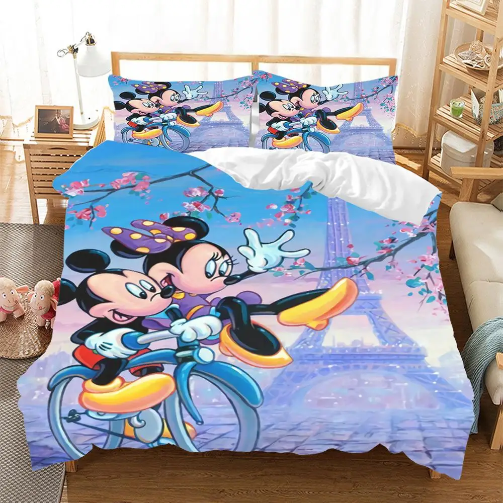 Disney одежды с изображением Минни Микки Мышь Постельное белье наволочки для