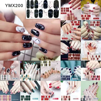 

LADY KINDOM DIY Nail Art Wraps Applique Marble Pattern Nail Polish Strips Waterproof Nail Patch Environmental Nail Foils Sticker
