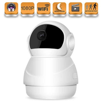 

Home Security Surveillance Camera 1080P Wifi Indoor CCTV Camera Baby Monitor 2-Way Audio Motion Detection Night Vision Pan Tilt