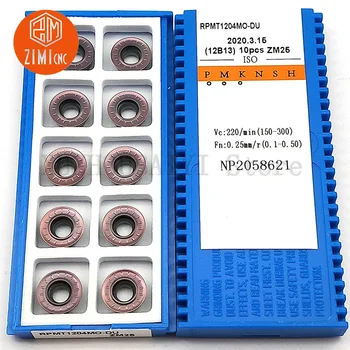 

ZIMI high quality RPMT1204MO carbide insert milling cutter R6 arc insert boring insert plane milling cutter milling tool